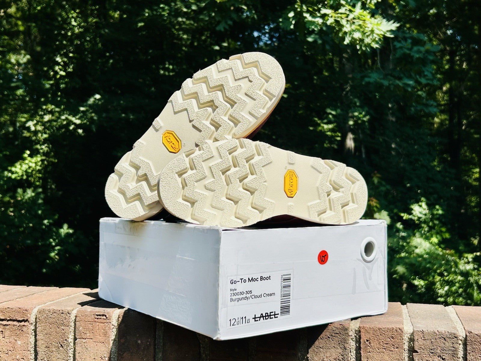 Label Go-To Moc Boot | Burgundy/Cloud Cream | Size M11 & W12.5