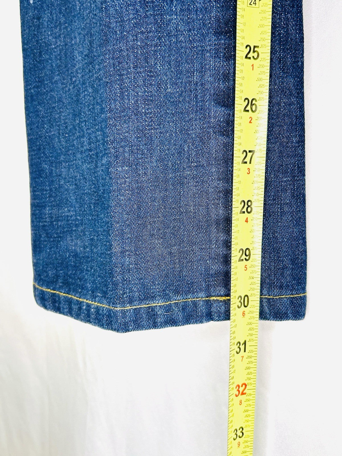 G-Star Raw Jeans Men’s 34x30 Blue Denim Slim 3301 Straight (Tag Reads 34/32)