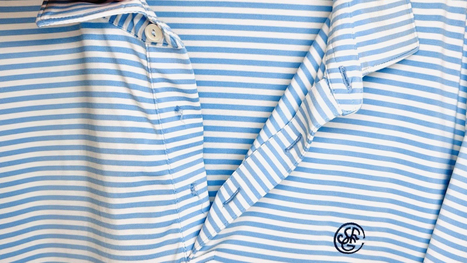 Peter Millar Polo XL Crown Crafted Performance Blue Striped Golf Shirt Collared