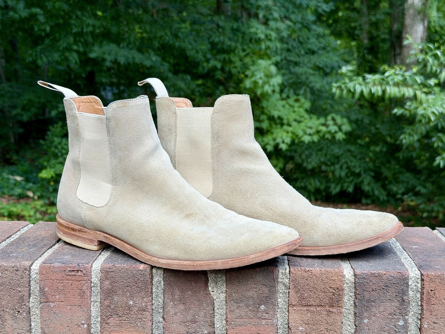 New Republic By Mark McNairy - Chelsea Boot - Men’s Size 12/45.5 EU - Tan Suede