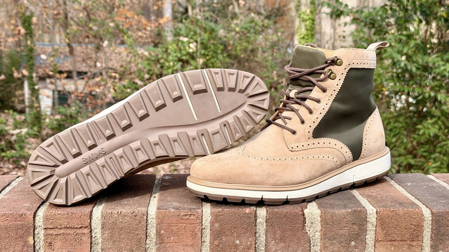 SWIMS Men’s Motion Wingtip Brogue Boots Size 11.5 New NWOT $298 MSRP