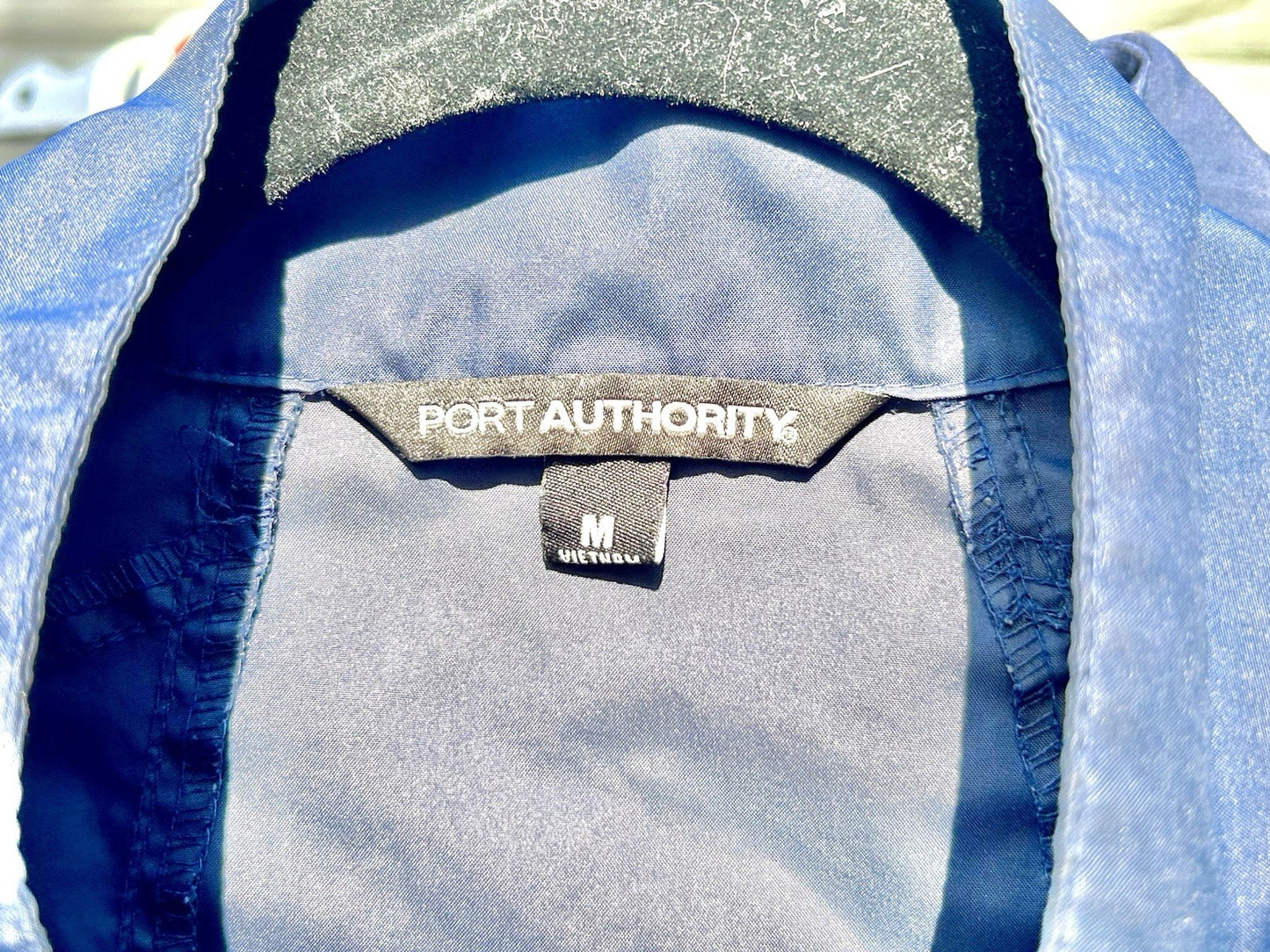 Port Authority/Michelin Tires Navy Track Windbreaker Pullover Men’s Medium