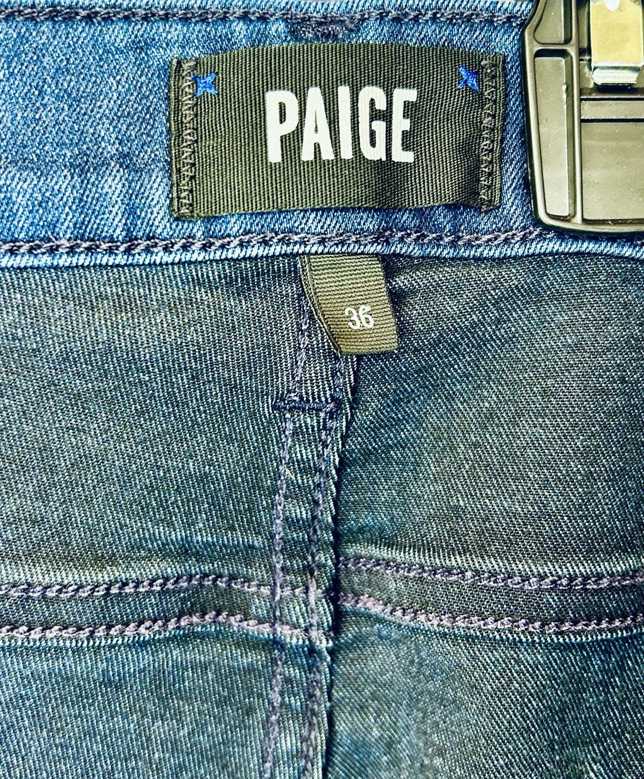 Paige Normandie Denim Jeans Straight Leg Dark Wash Mens Size 36 (36x30) $209 New