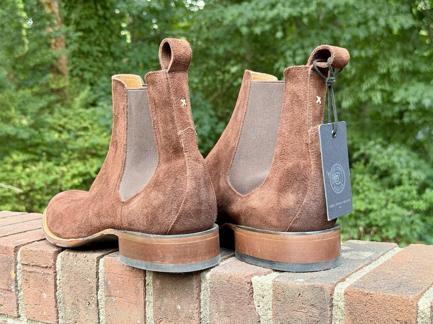 Cody James Black 1978 Franklin Chelsea Boots Mocha Suede Men 12D NWT $245 Retail