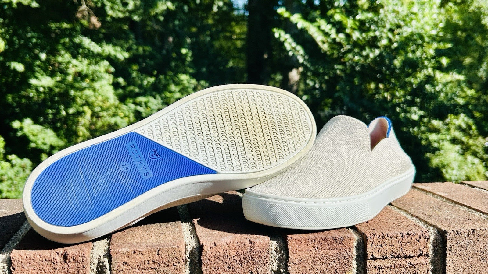 Rothys The Original Slip On Sneaker Sand Women’s Size 7.5 Comfort Shoes