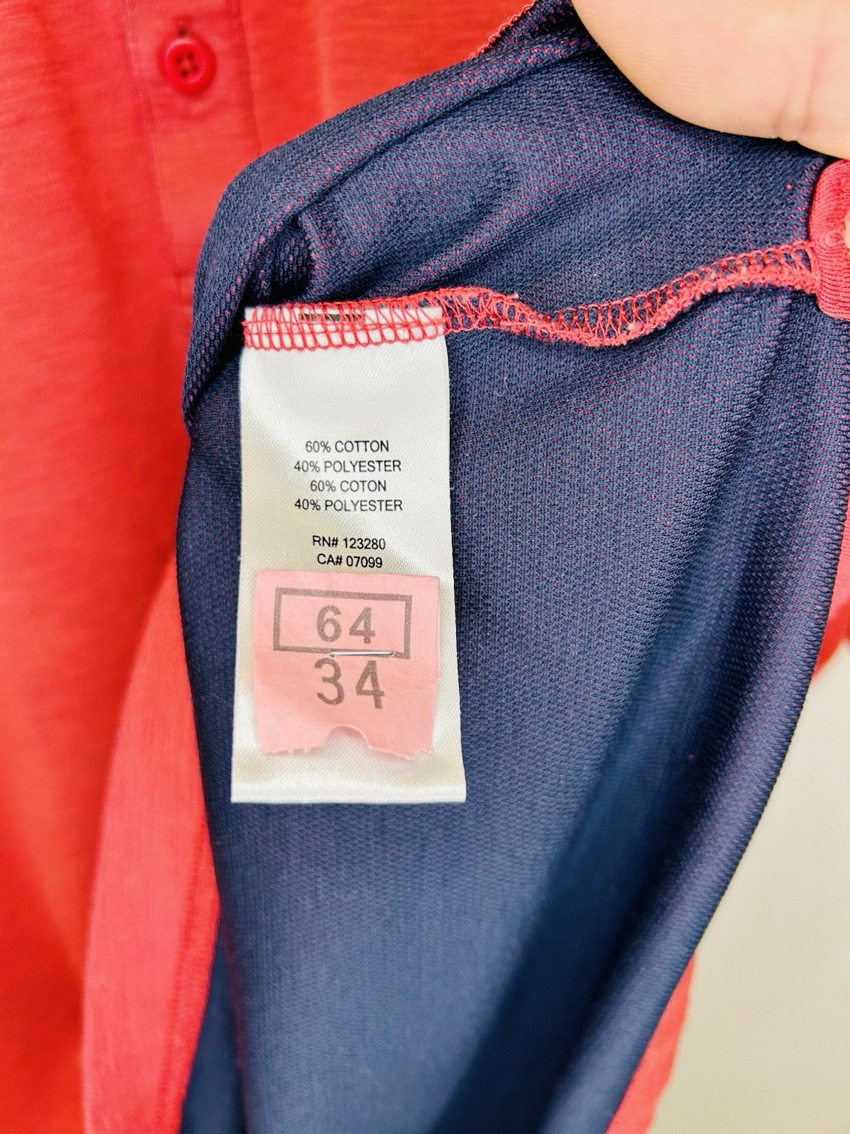 Travis Mathew Polo Shirt Red Golf Performance Pocket Mens Size Medium