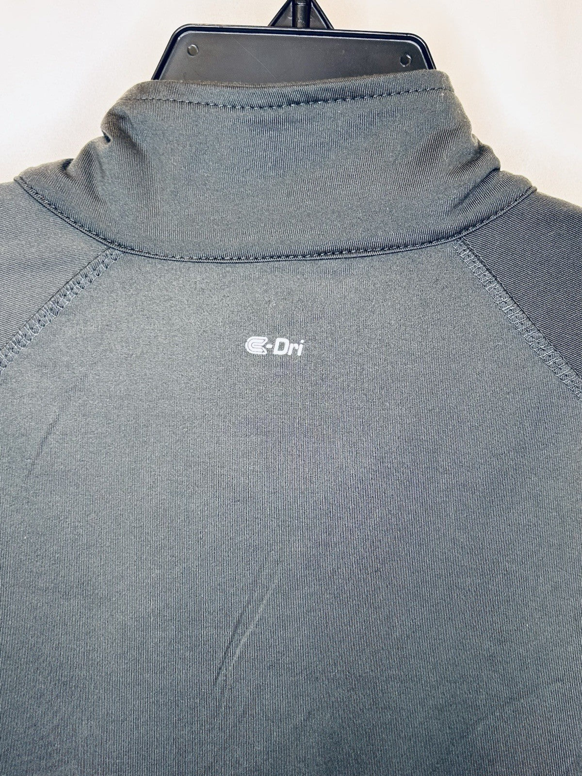 COLOSSEUM WOMEN Large Training Jogging C-DRI SHIRT 1/4 ZIP PULLOVER Grey L/S