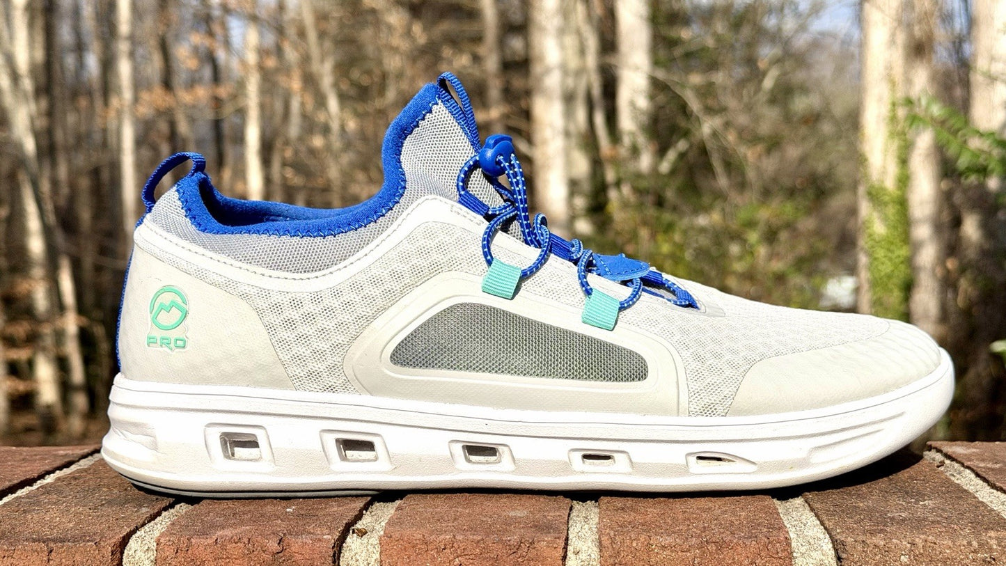 Magellan Outdoors Pro Fish Men's Angler 2.0 Boat Shoes Mens Size 11 White & Blue