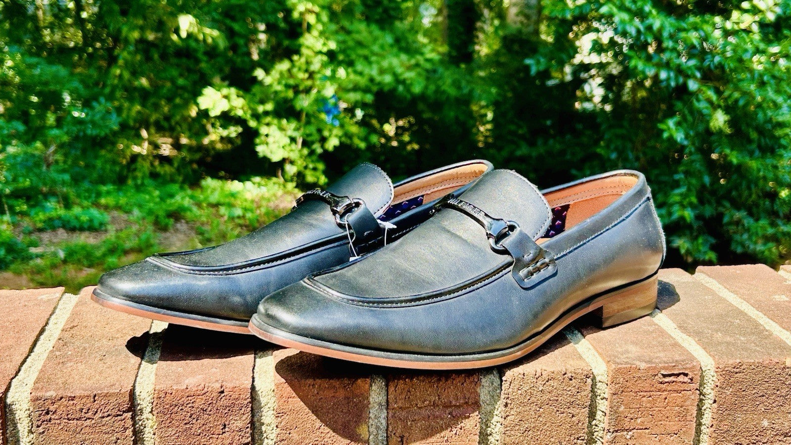 NWT TOMMY HILFIGER Senner Oxford / Black / Men’s Size 10 / Easy Slip-On