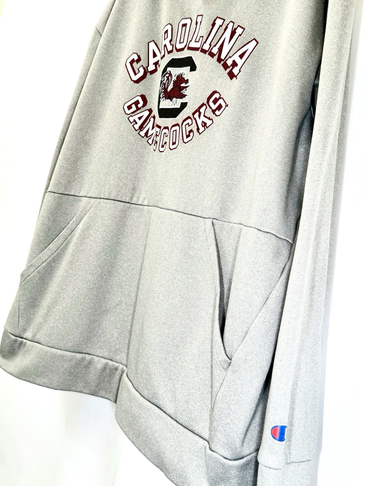 Champion South Carolina Gamecocks Hoodie Men's XL Gray Pullover Sweatshirt NCAA
