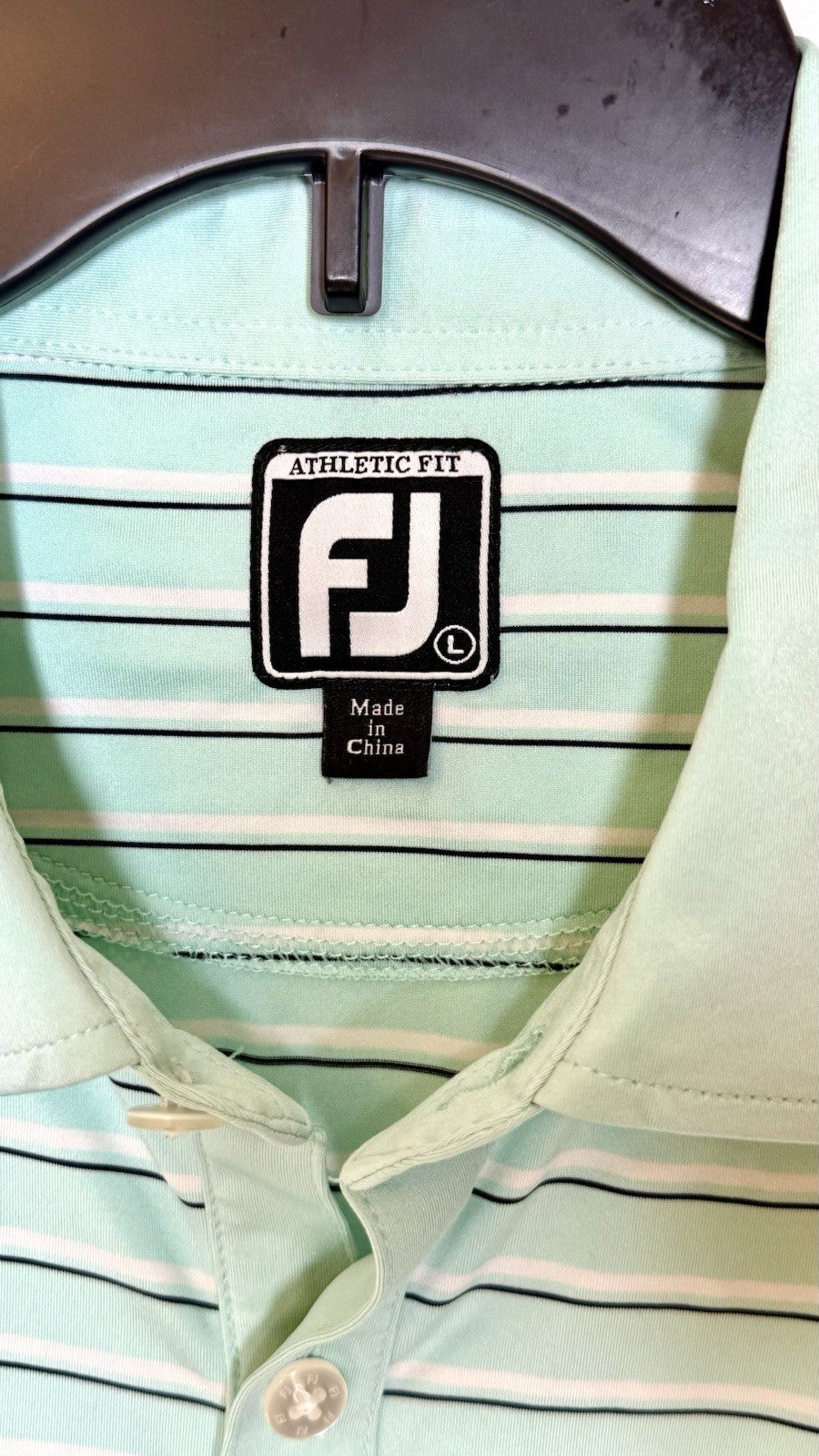 Footjoy Performance Golf  Polo Shirt Men’s Large  Embroidered