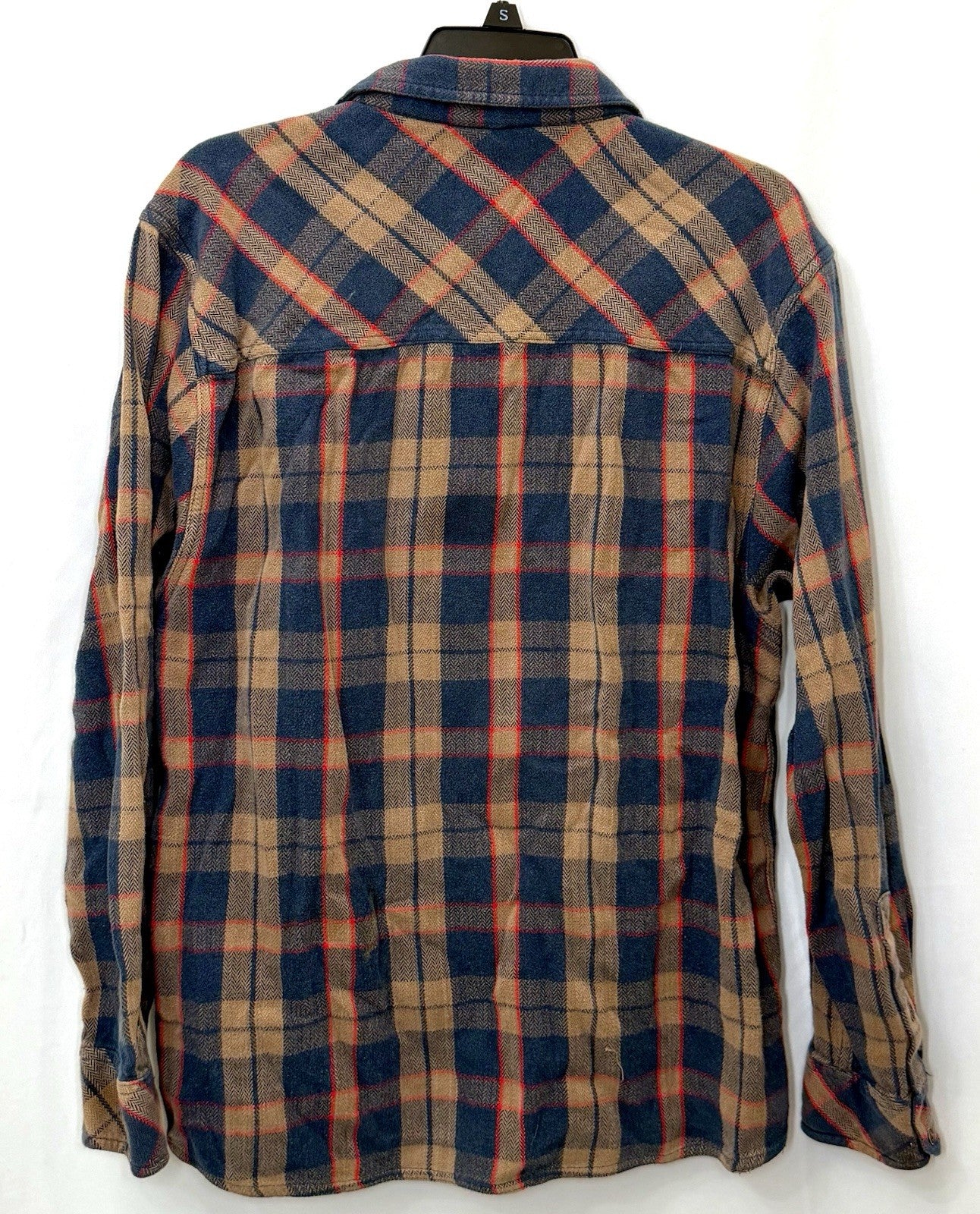 KAVU Men's Big Joe Flannel Shirt Large Plaid Cotton Corner Clay Size XXL