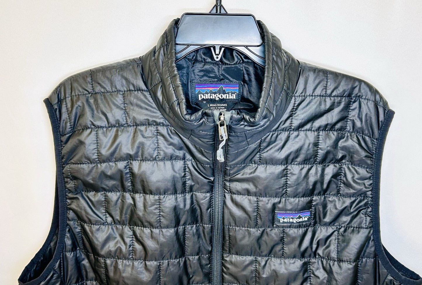 Patagonia Nano Puff Primaloft Quilted Puffer Vest Men's Small Forge Black