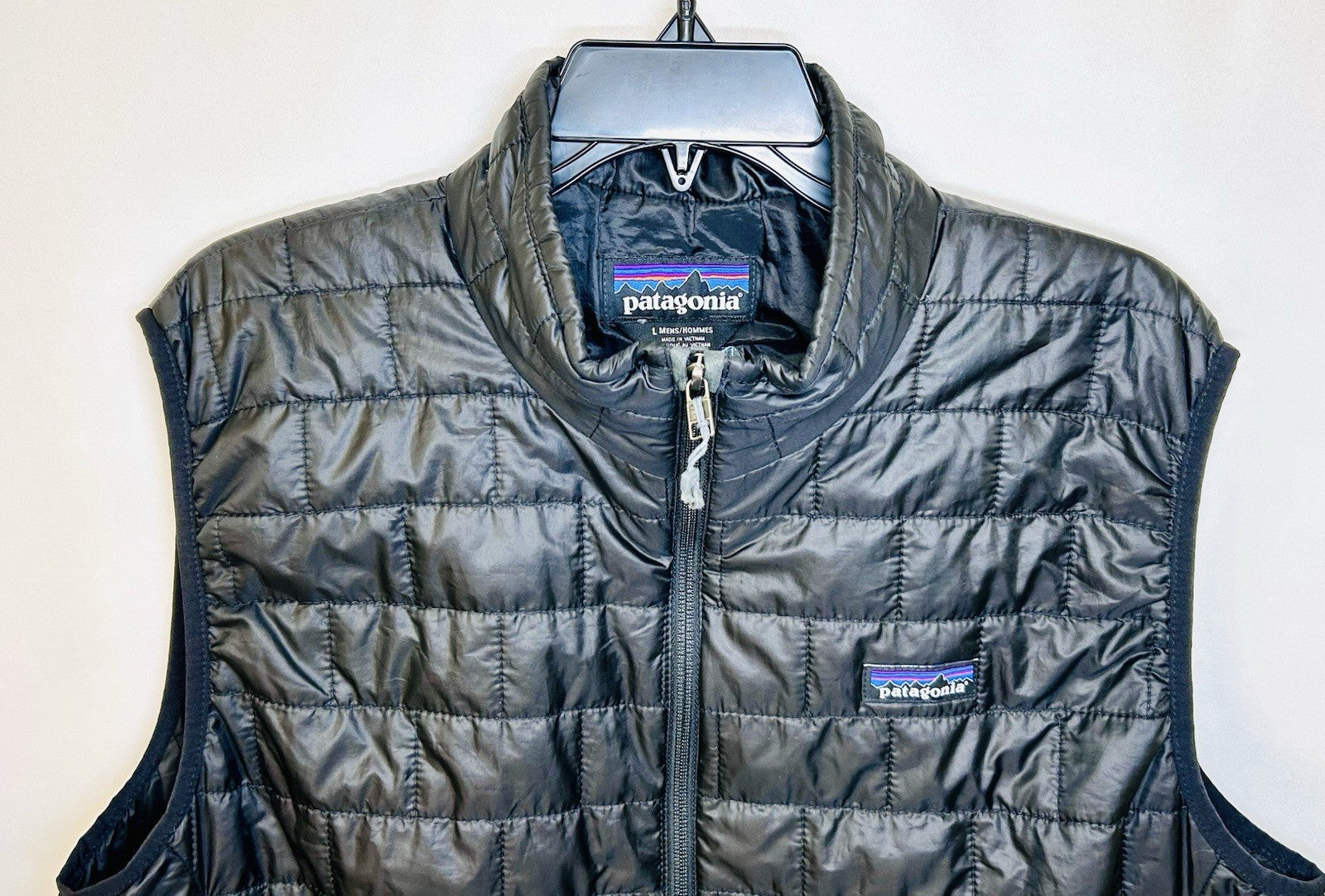 Patagonia Nano Puff Primaloft Quilted Puffer Vest Men's Small Forge Black