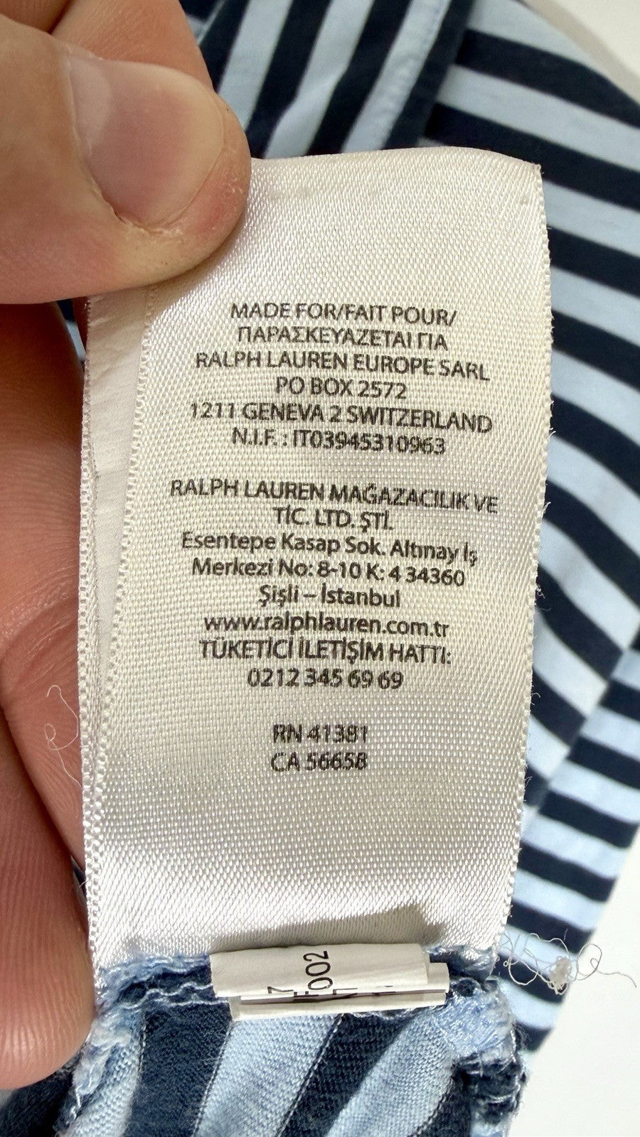 POLO RALPH LAUREN MEN'S SOFT KIND ONE POCKET STRIPED POLO SHIRT SIZE LARGE GREAT