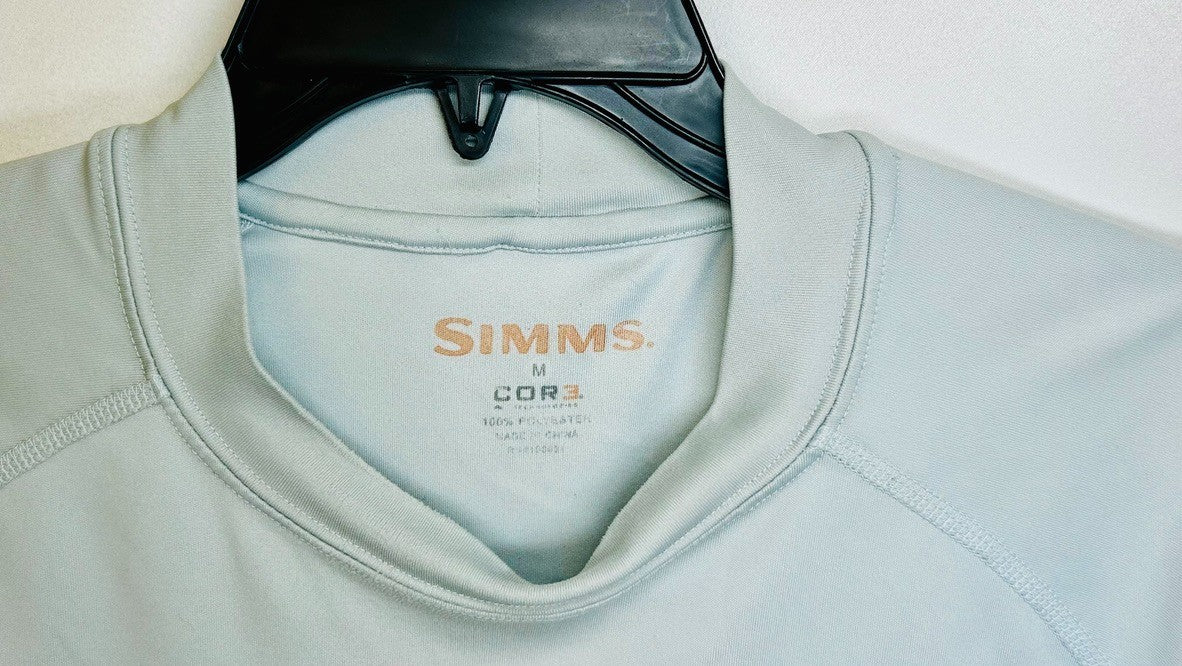 SIMMS COR3 Men's Medium Long Sleeve Fishing Shirt Beige