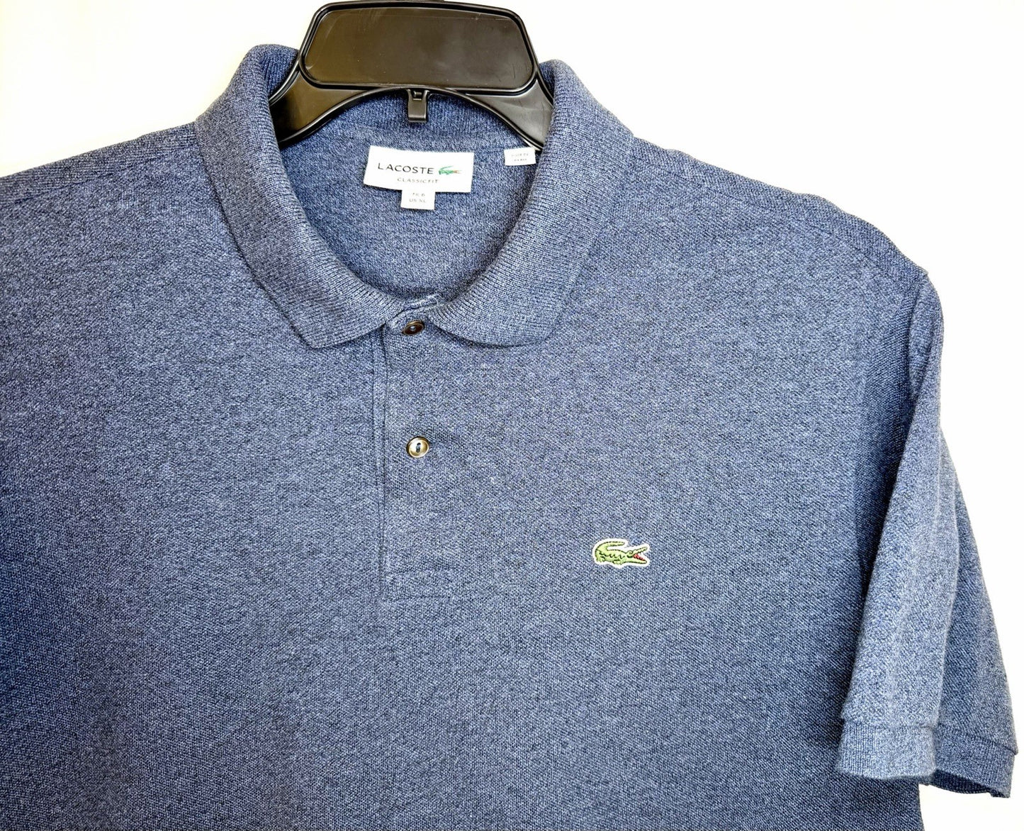 Lacoste Polo Shirt Men’s FR6 US XL Classic Fit Casual Knit Cotton Short Sleeve