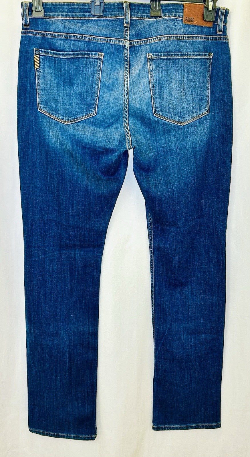Paige Federal Jeans Men’s Size 36 Blue Straight Leg Denim Dark Wash / $219 New