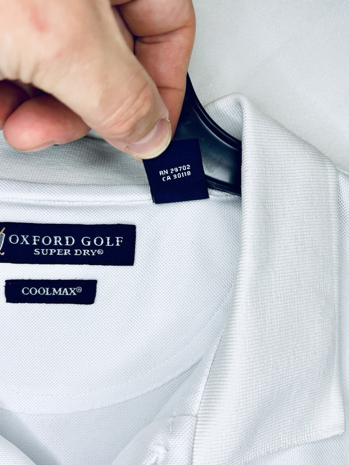 Oxford Golf Short Sleeve Piqué Knit Men’s Large Shirt Super Dry Cool Max