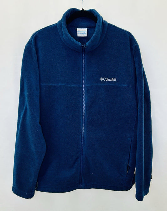 Columbia Men's Blue Full Zip Fleece Jacket Size Large / Excellent Condition