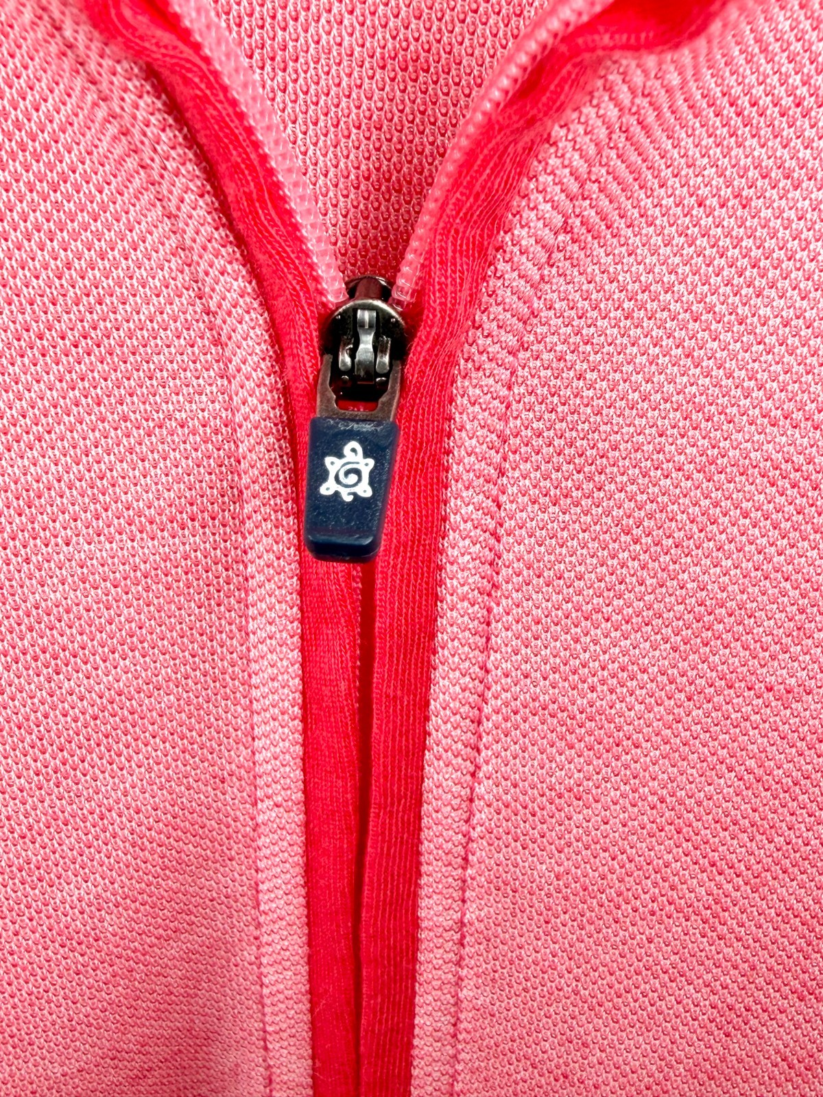 Turtleson Quarter Zip Pullover Mens Large Pink Salmon Heathered Golf Sweater L