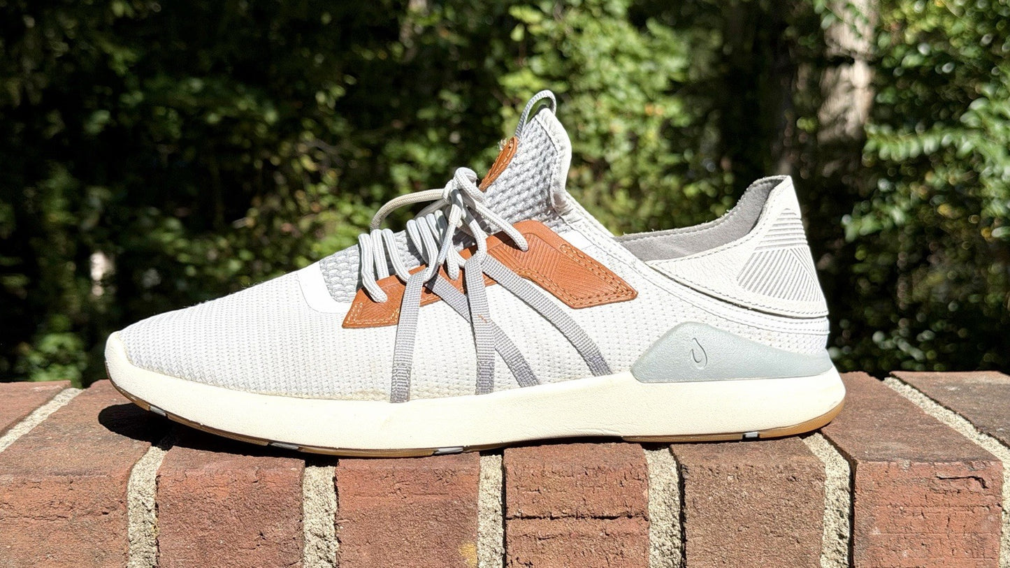 Olukai Mio Li Convertible Mesh Sneaker - Mist Grey/Poi - Men’s 12 - Retail $130