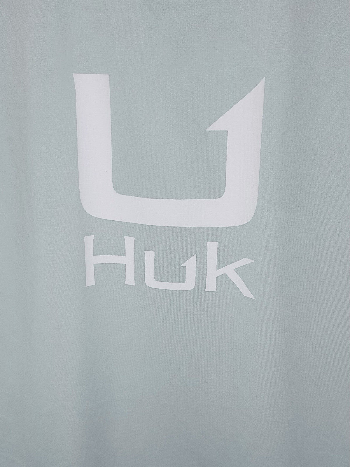 HUK Performance Logo Raglan Long-sleeved Shirt Large / Light Blue /SPF AND SOFT