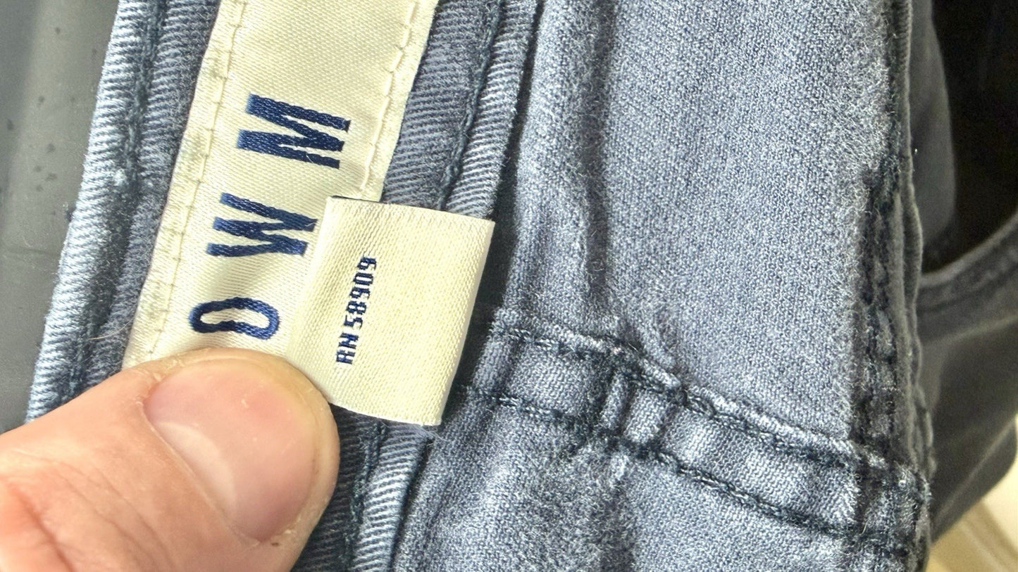 ROWM Blue Wash Denim Jeans Men’s Size 34x30 Slim Straight Leg Jeans