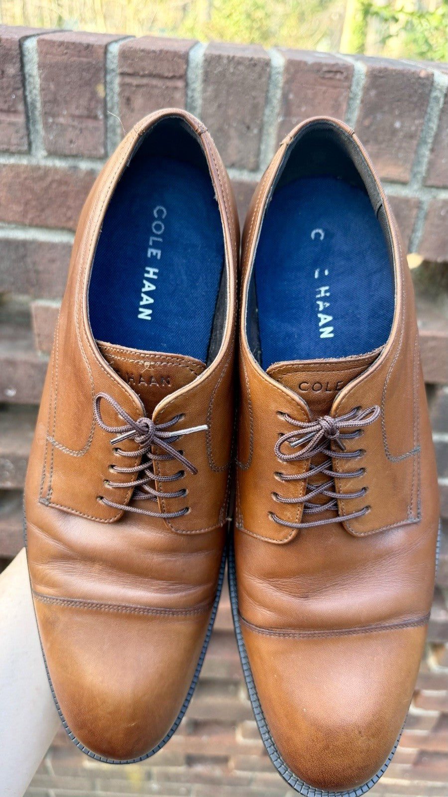 Cole Haan Men's Modern Essentials Cap Oxford British Tan C34138 Mens Size 11 M