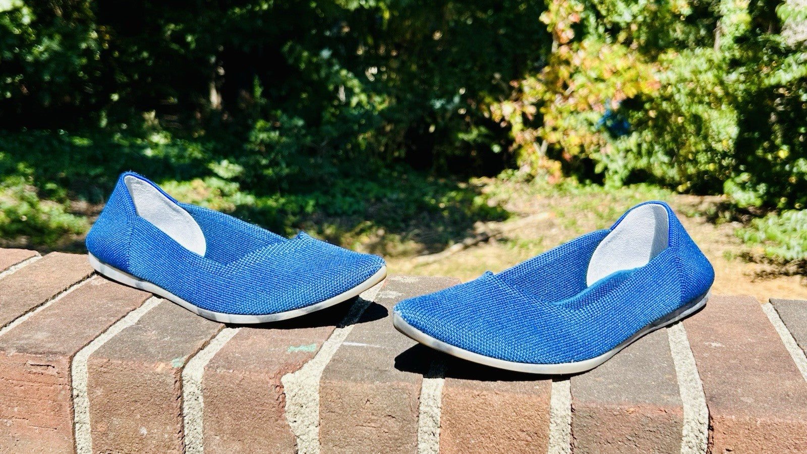 NWOT Rothy’s The Point Women’s Flat Slip On Shoes Deep Ocean Blue Size 8