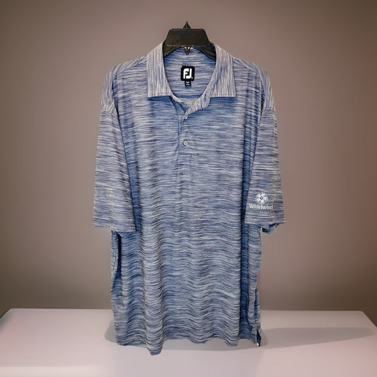 FOOTJOY / FJ Gray Heathered Performance Tour Golf Polo / Men’s XL / Whirlwind