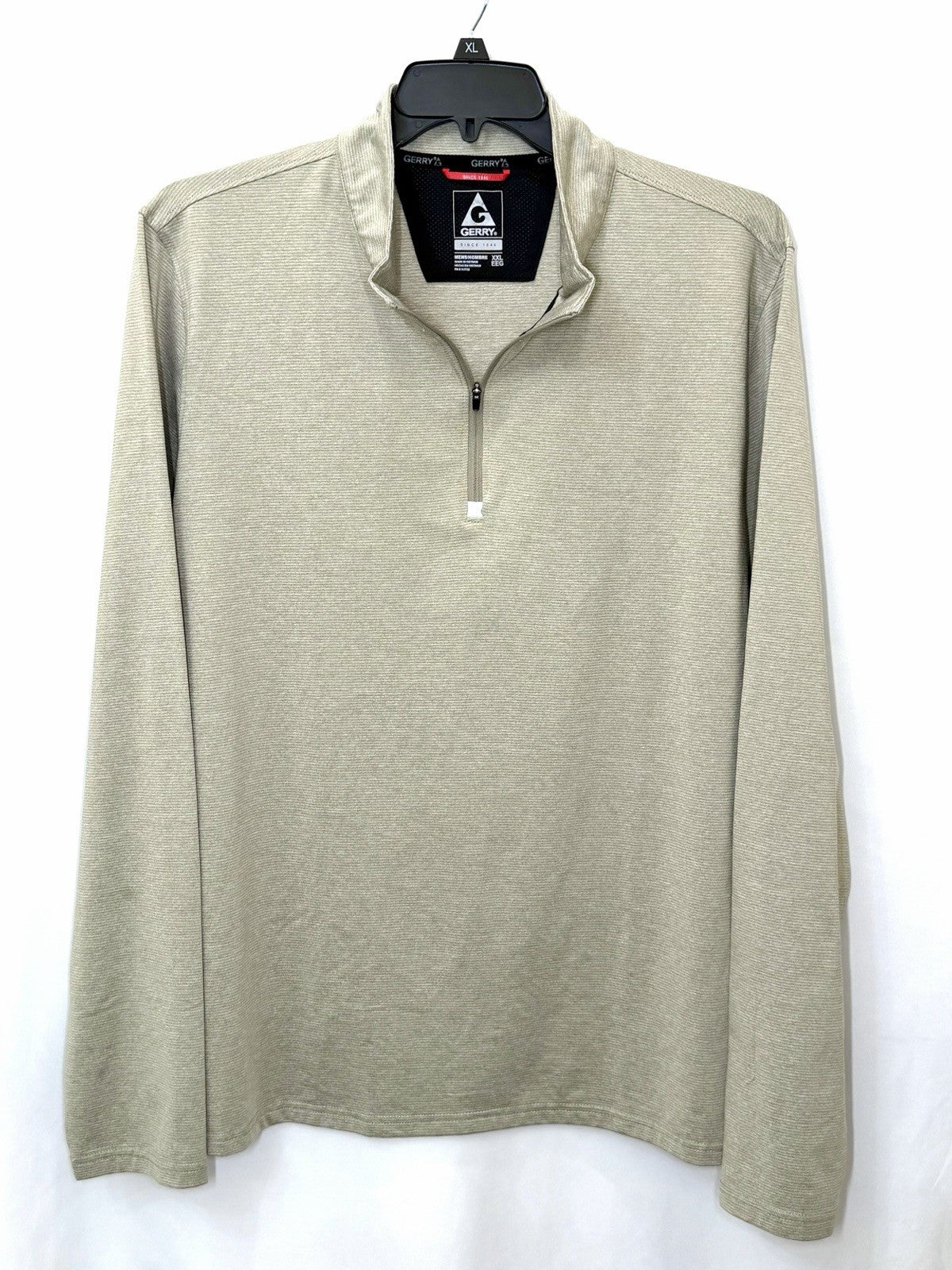 NWOT Gerry Men's Long Sleeve 1/4th Zip Tan Sz XXL