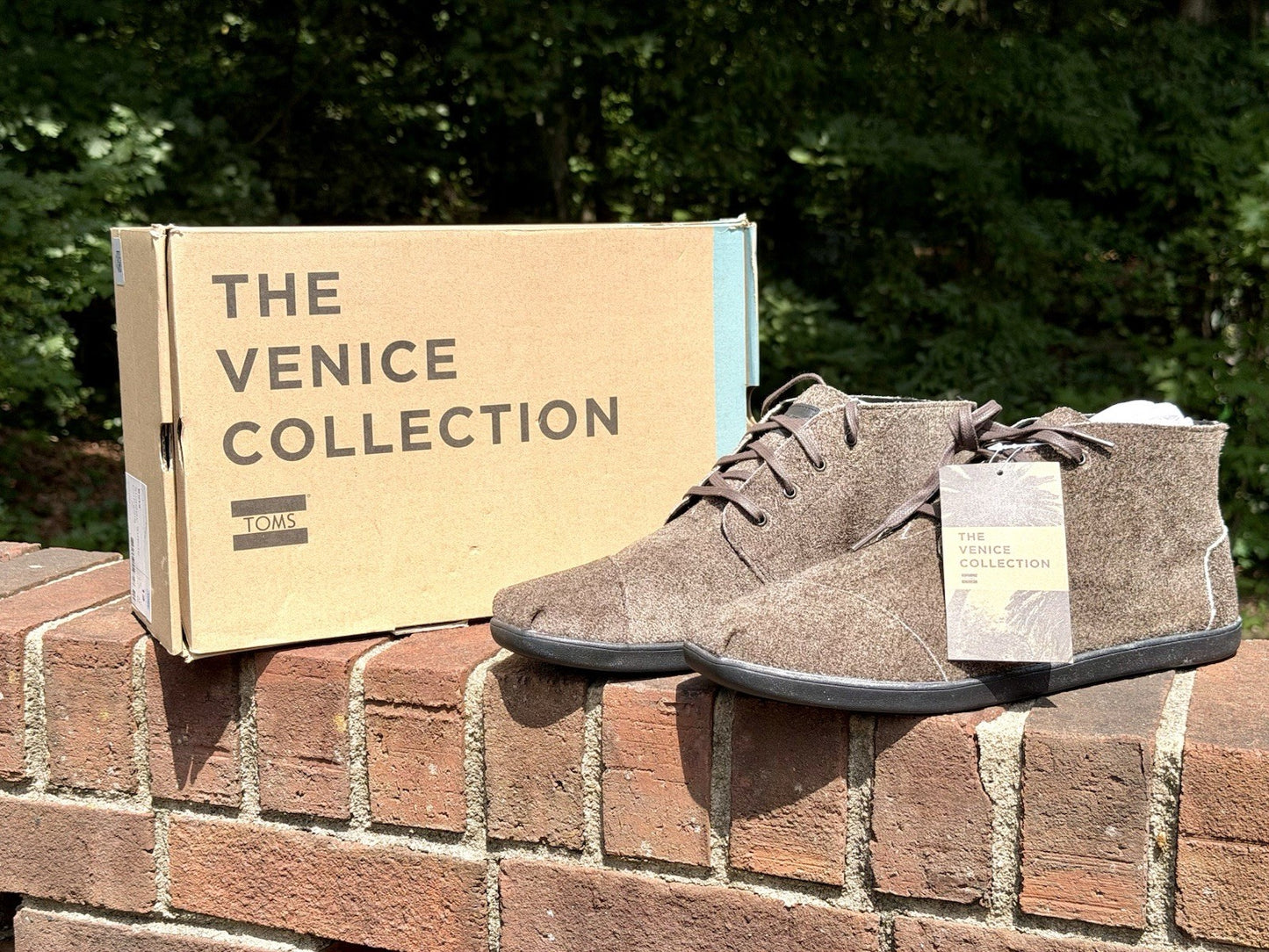 TOMS Mens Bota Shaggy Suede Cupsole Chukka Boots Venice Collection NIB Size 12