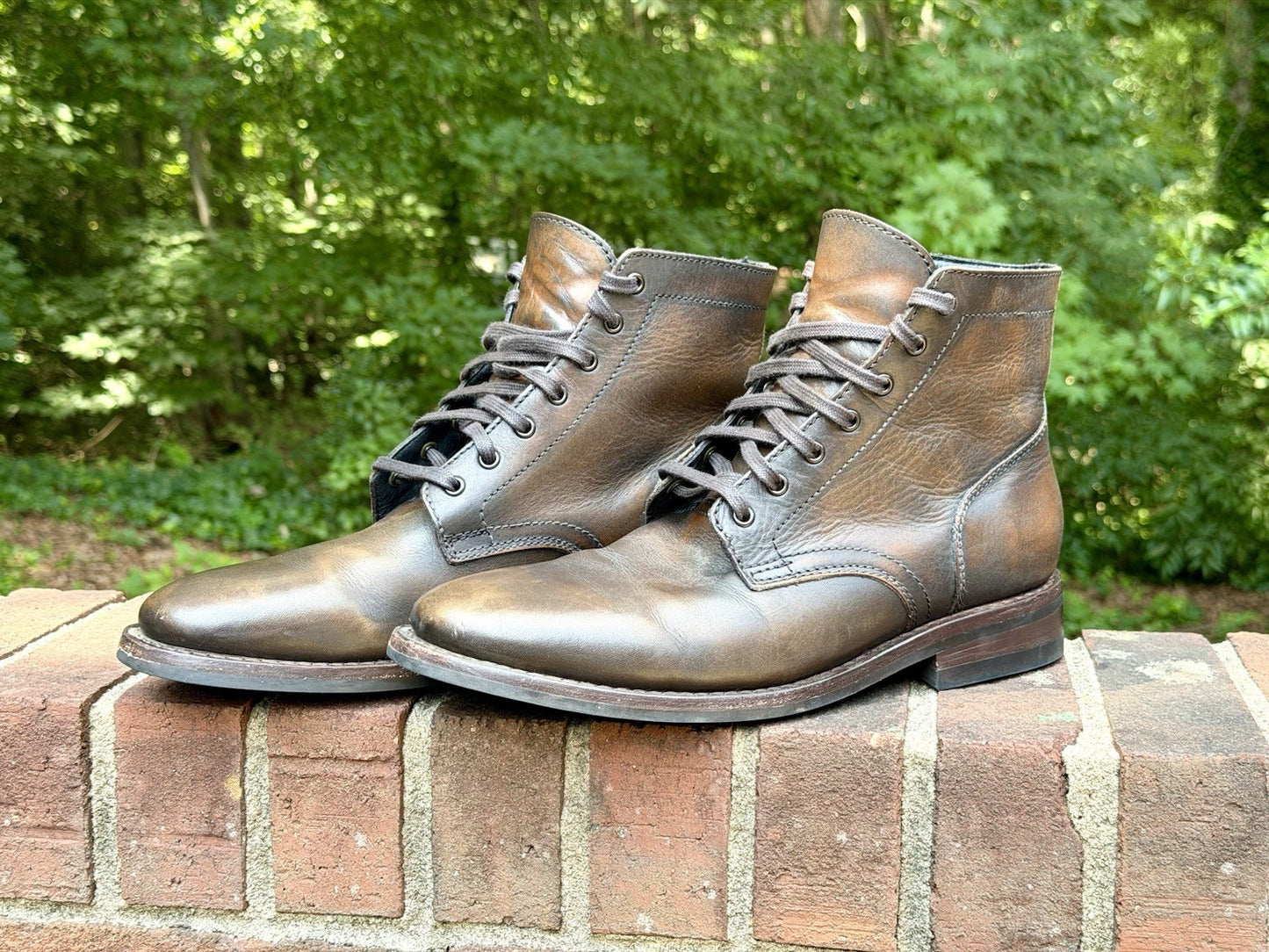 Thursday Boot Co President Anejo Leather Plain Toe Boots Men's Size 10.5 US