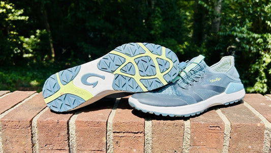 Olukai Women's Miki Trainer Athletic Casual Shoe Iron / Mineral Blue Size 7M