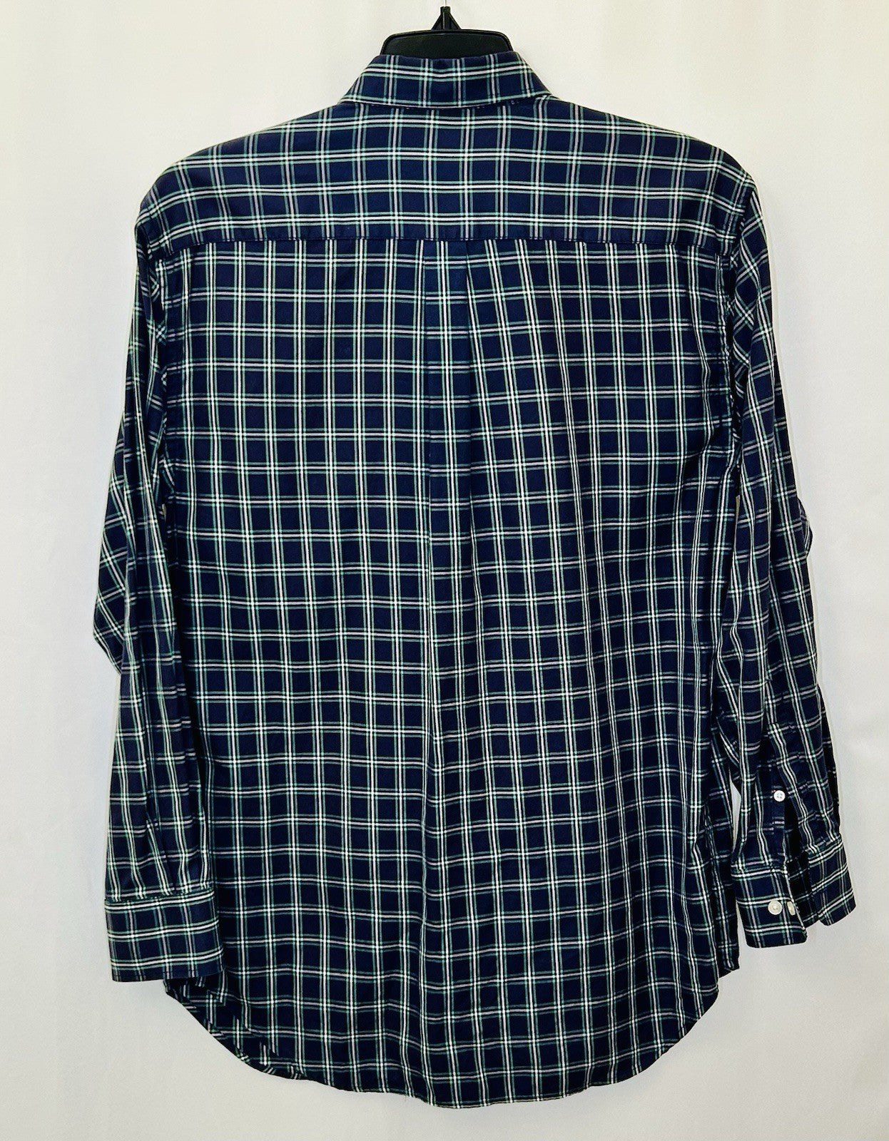 Breakfast Creek Blue/Green Checkered Long Sleeve Button Up Shirt