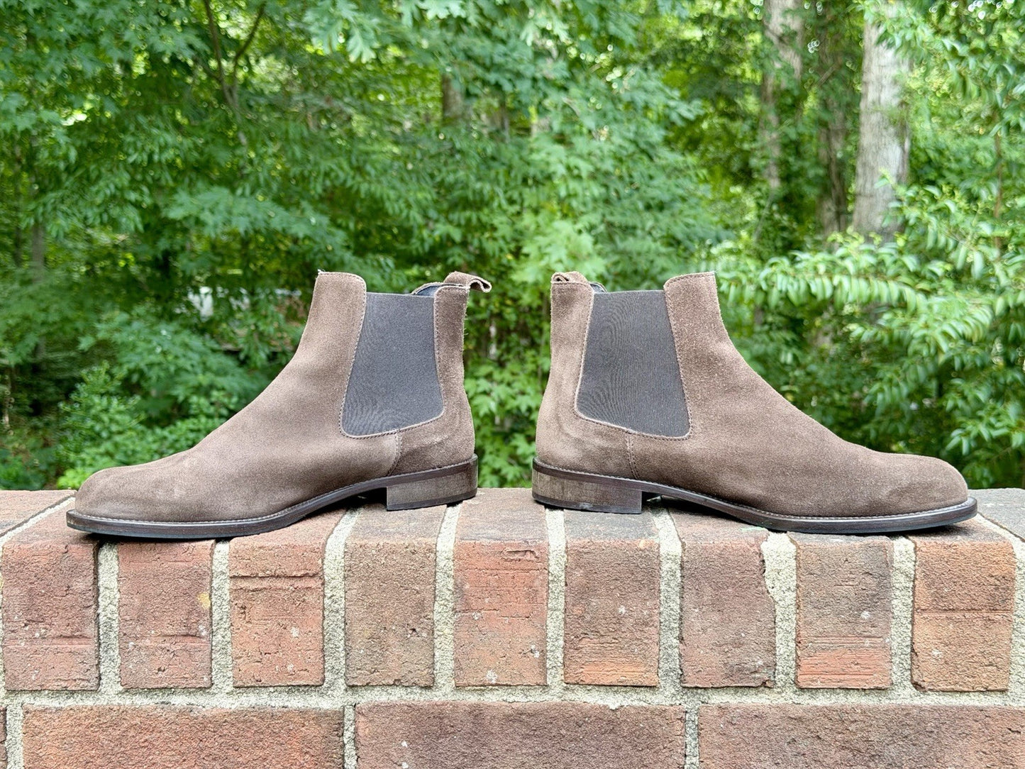 Russell & Bromley Men Suede Chelsea Boots Brown Size 41.5 / US 8.5 ($550 New)