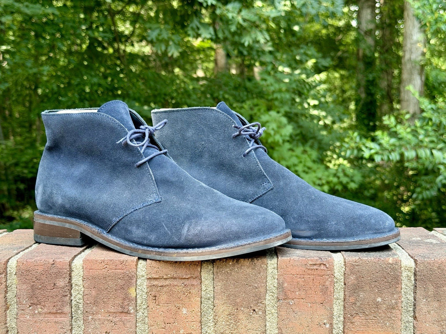 Thursday Boot Co Scout Chukka Boots Midnight Blue Suede Mens Size 11.5 D RARE