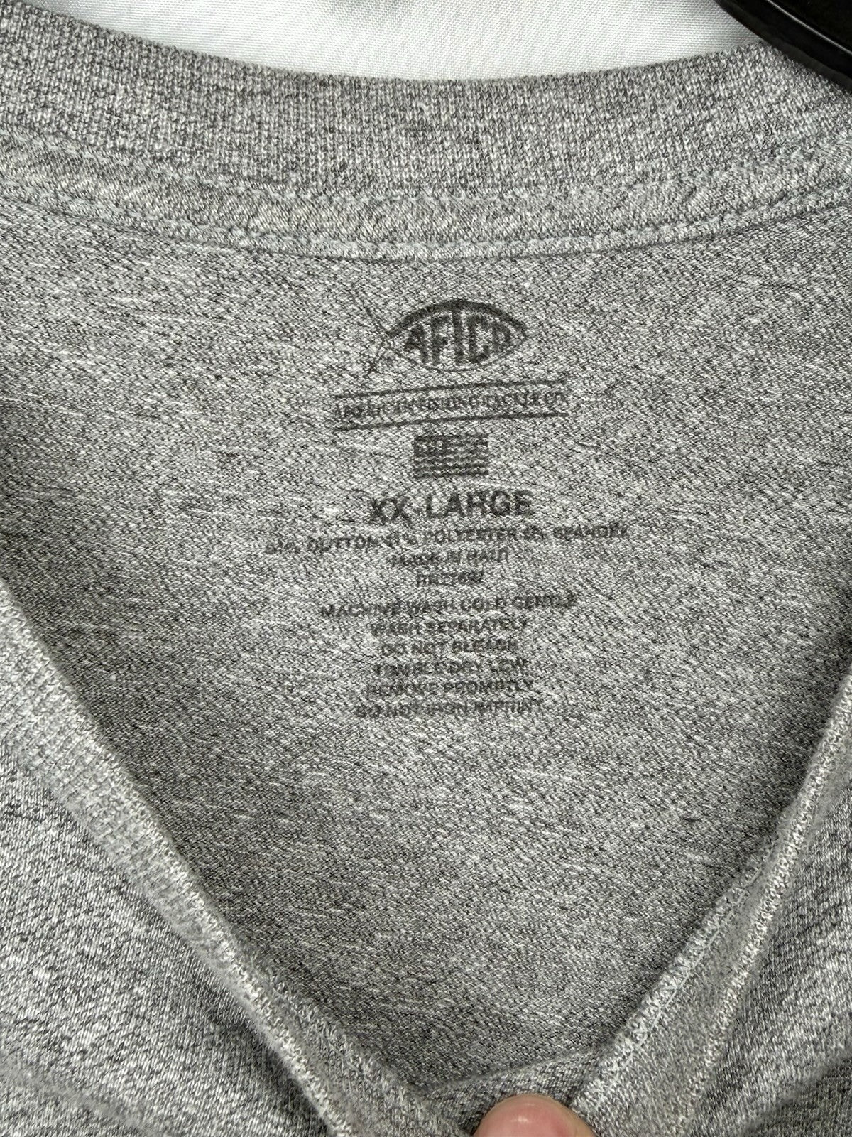 AFTCO Any Fish Any Water L/S Fishing Shirt / Heather Gray / Men’s Size XXL