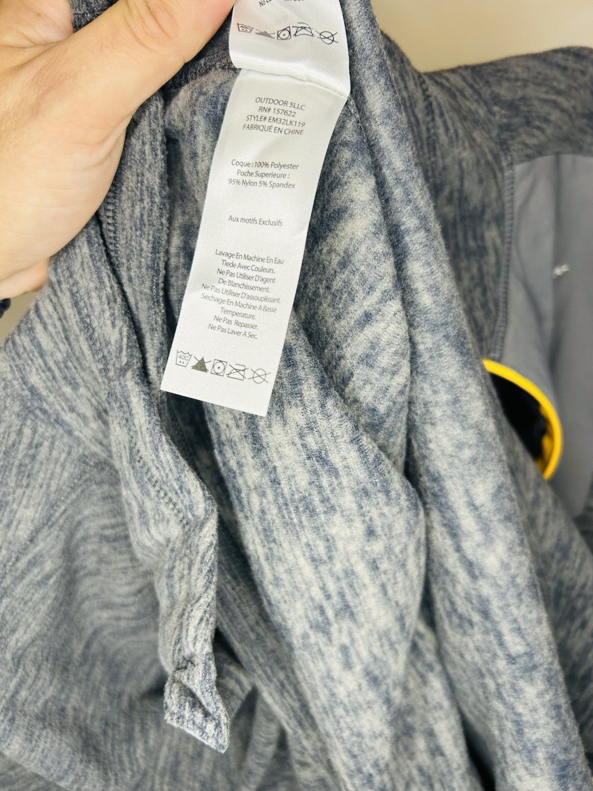 NWT Eddie Bauer First Accent Quarter Zip Jacket Men Cinder Gray M Fleece