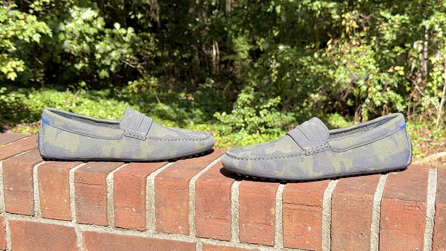 Rothy's Men’s Size 11 The Driving Loafer Forest Camo New Rare $189 Retail