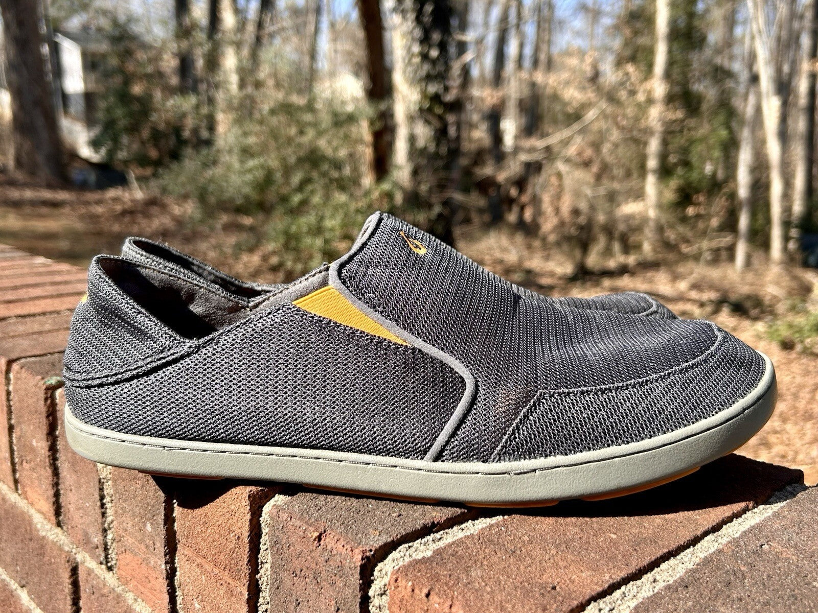 OLUKAI Nohea Mesh Men’s Slip On Sneakers Color Blue Depth Size 11.5