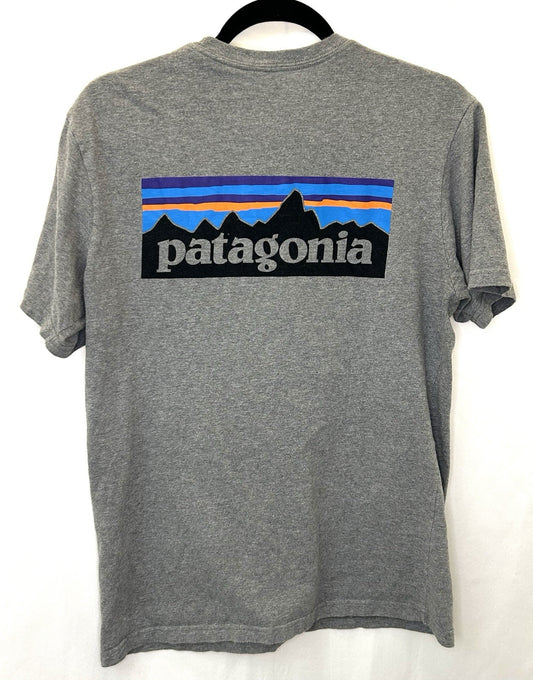 Patagonia Men's Grey P-6 Logo Responsibili-Tee -Size Small