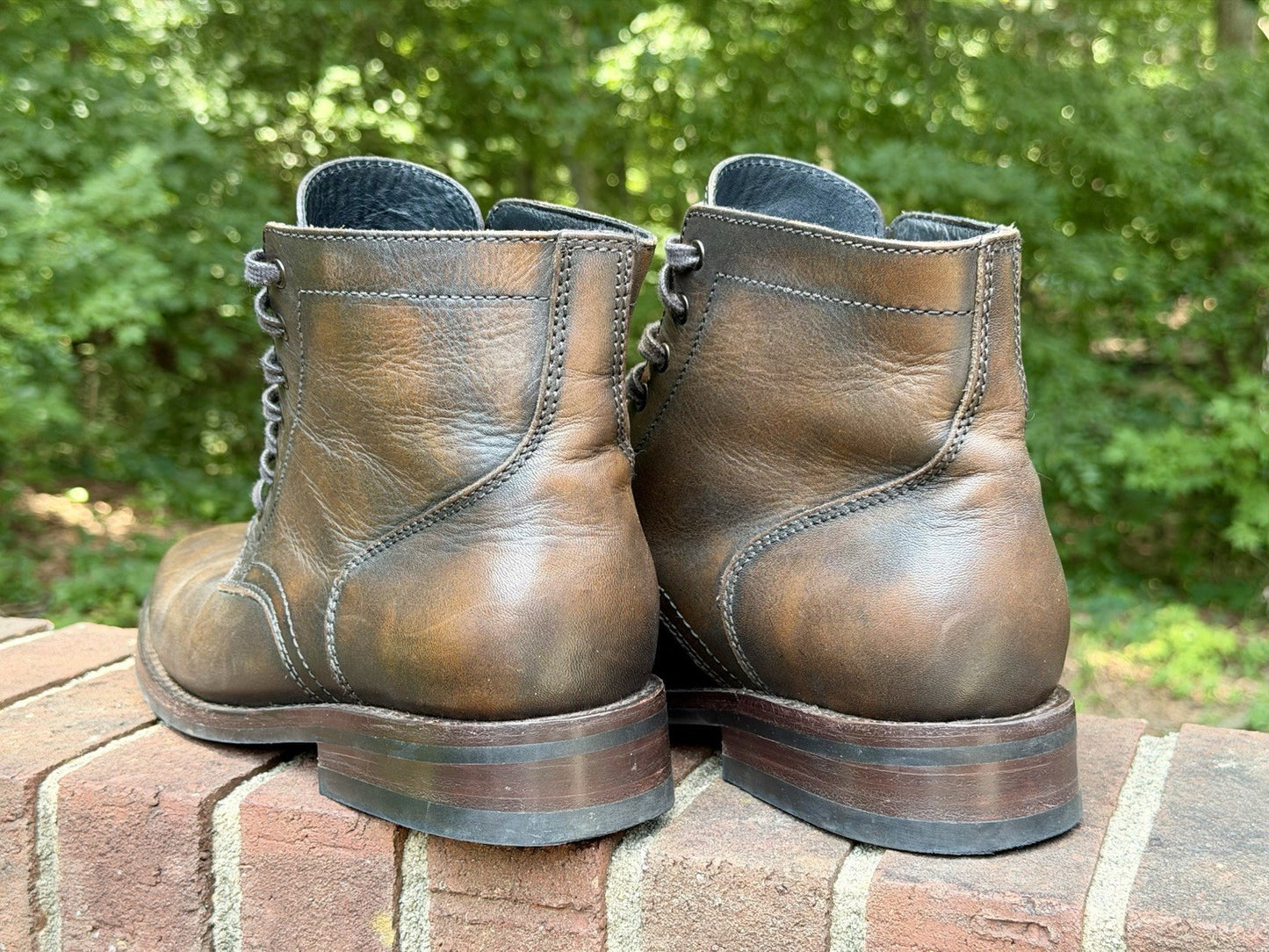 Thursday Boot Co President Anejo Leather Plain Toe Boots Men's Size 10.5 US