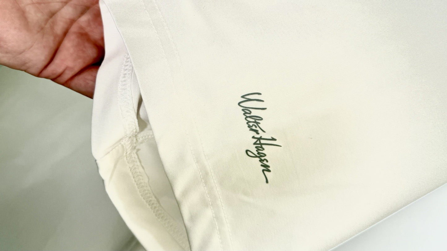 Walter Hagen Performance Golf Hawaiian Shirt Sz L White 11 Majors