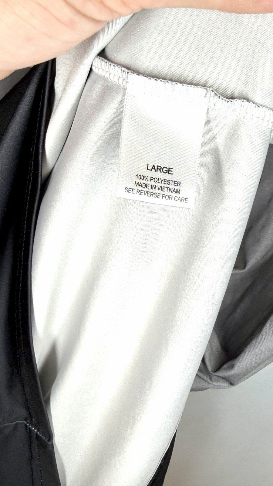 Golf Of America Polo Men’s Large Grey/Black Performance Shirt