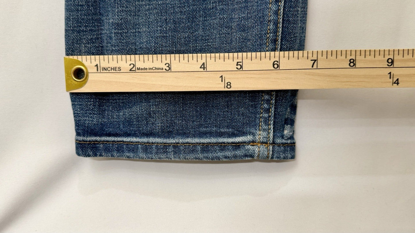 HUDSON SARTOR RELAXED SKINNY DISTRESSED DENIM JEANS / Men Sz 36x32 / Worn Once!