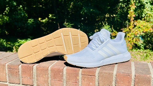 Adidas Men's Sneakers Size 12 Swift Run Triple White Athletic Casual Shoes