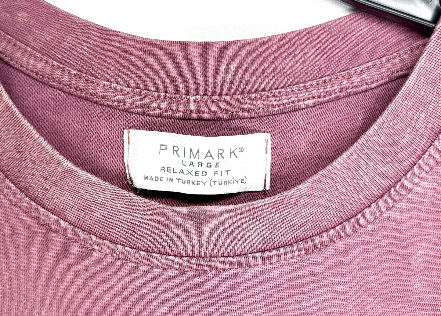 Primark Men’s Large Relaxed Fit Heather Burgandy “Pears” T-shirt