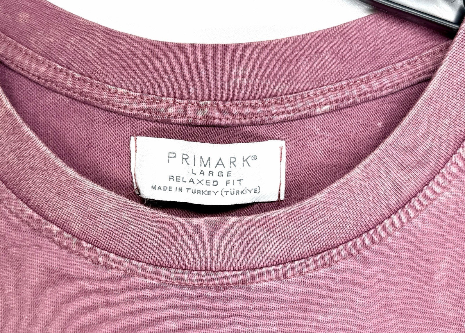 Primark Men’s Large Relaxed Fit Heather Burgandy “Pears” T-shirt